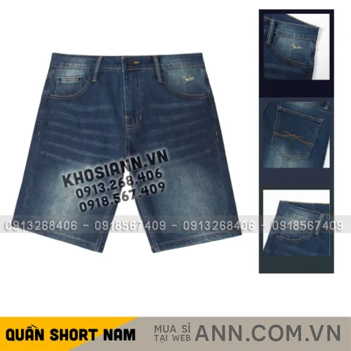 Nguồn hàng sỉ quần Short Jeans Nam Denim Nam Diagonal Old Sailor - 7186