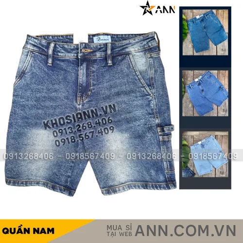 Nguồn hàng sỉ quần Short Jeans Nam Rurumen Cao Cấp Chất Liệu Co Giãn (Có size 36)