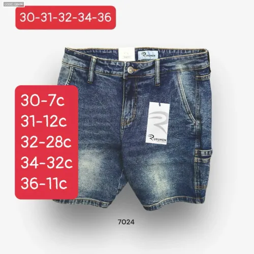 Nguồn hàng sỉ quần Short Jeans Nam Rurumen Cao Cấp Chất Liệu Co Giãn (Có size 36)