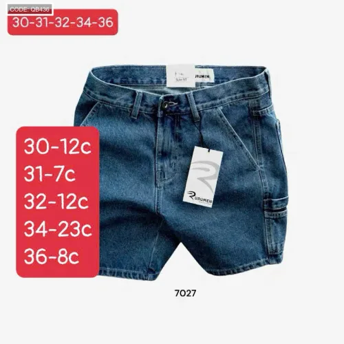 Nguồn hàng sỉ quần Short Jeans Nam Rurumen Cao Cấp Chất Liệu Co Giãn (Có size 36)