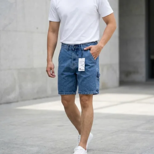 Nguồn hàng sỉ quần Short Jeans Nam Rurumen Cao Cấp Chất Liệu Co Giãn (Có size 36)