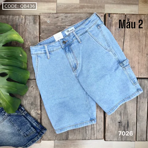 Nguồn hàng sỉ quần Short Jeans Nam Rurumen Cao Cấp Chất Liệu Co Giãn (Có size 36)