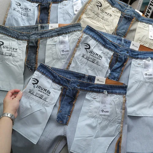 Nơi lấy sỉ quần Short Jeans Nam Rurumen Cao Cấp Chất Liệu Co Giãn Size Từ 50kg-90kg (Có size 36)