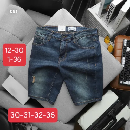 Nơi lấy sỉ quần Short Jeans Nam Rurumen Cao Cấp Chất Liệu Co Giãn Size Từ 50kg-90kg (Có size 36)
