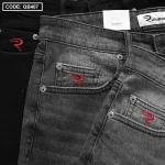Quần short jeans Rurumen dành cho nam, phối logo cao cấp VNXK (có size 36)