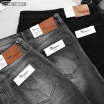 Quần short jeans Rurumen dành cho nam, phối logo cao cấp VNXK (có size 36)