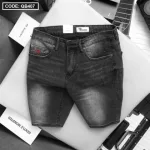 Quần short jeans Rurumen dành cho nam, phối logo cao cấp VNXK (có size 36)