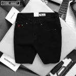 Quần short jeans Rurumen dành cho nam, phối logo cao cấp VNXK (có size 36)