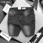 Quần short jeans Rurumen dành cho nam, phối logo cao cấp VNXK (có size 36)