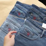 Quần short jeans Rurumen nam màu xanh, hàng VNXK cao cấp