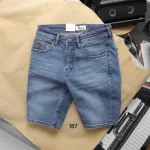 Quần short jeans Rurumen nam màu xanh, hàng VNXK cao cấp
