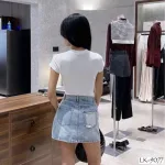 Quần Short Jeans Nữ QG308 Ống Suông, Dáng Bí Ngô, Chất Vải Dày Mềm