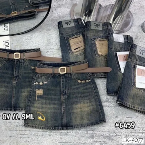 Quần Short Jeans Nữ QG308 Ống Suông, Dáng Bí Ngô, Chất Vải Dày Mềm