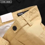 Quần short nam kaki cao cấp phối nút, co giãn, có size 36