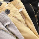 Quần short nam kaki cao cấp phối nút, co giãn, có size 36