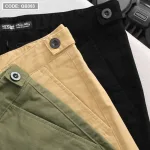 Quần short nam kaki cao cấp phối nút, co giãn, có size 36