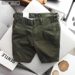 Quần short nam kaki cao cấp phối nút, co giãn, có size 36