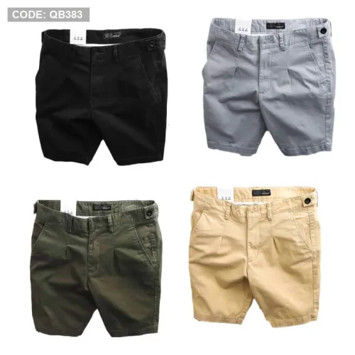 Quần short nam kaki cao cấp phối nút, co giãn, có size 36