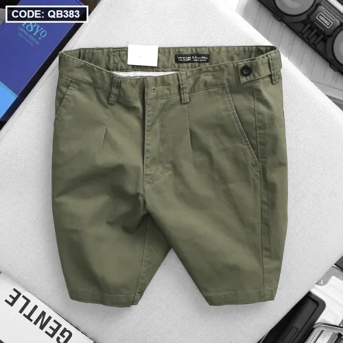 Quần short nam kaki cao cấp phối nút, co giãn, có size 36