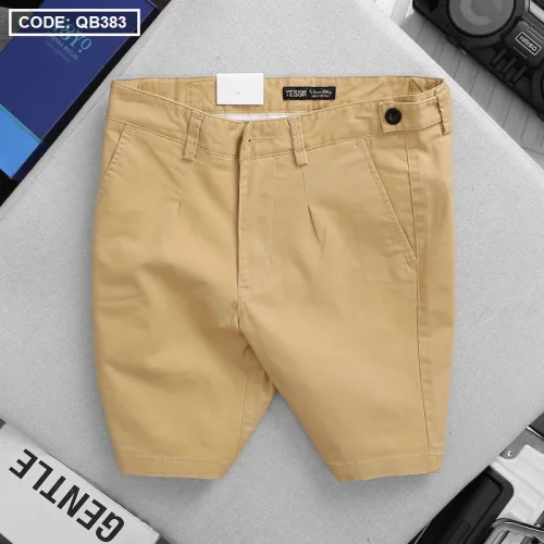 Quần short nam kaki cao cấp phối nút, co giãn, có size 36