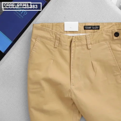 Quần short nam kaki cao cấp phối nút, co giãn, có size 36