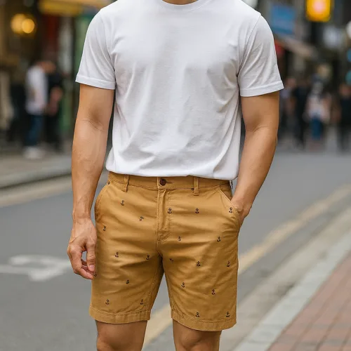 Nơi lấy sỉ quần Short Kaki Nam Cao Cấp In Logo Mũi Neo