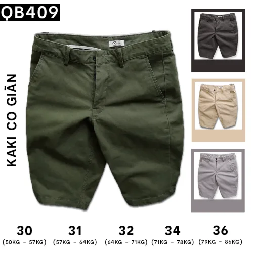 Shop sỉ quần Short Kaki Nam Chất Co GiãnCao Cấp
