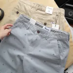 Quần short nam kaki co giãn Rurumen họa tiết nhí QB415