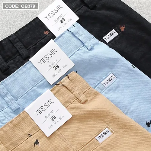 Chuyên sỉ quần short nam kaki in họa tiết đẹp