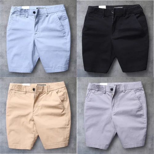 Nhận biết chi tiết qua hình dáng cạp — Quần short nam kaki lưng thun