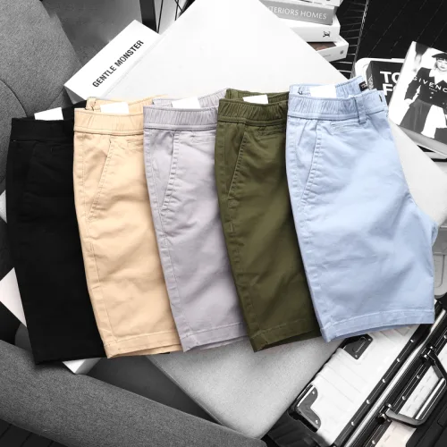 Quần short nam kaki lưng thun co giãn