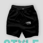 Quần Short Nam Thun In Chữ Chicago Dáng Thể Thao