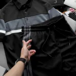 Quần Short Nam Pack Horse Thun Viền Sọc Thể Thao