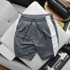 Chỗ sỉ quần Short Thun Nam Phối Sọc Màu Túi Kéo