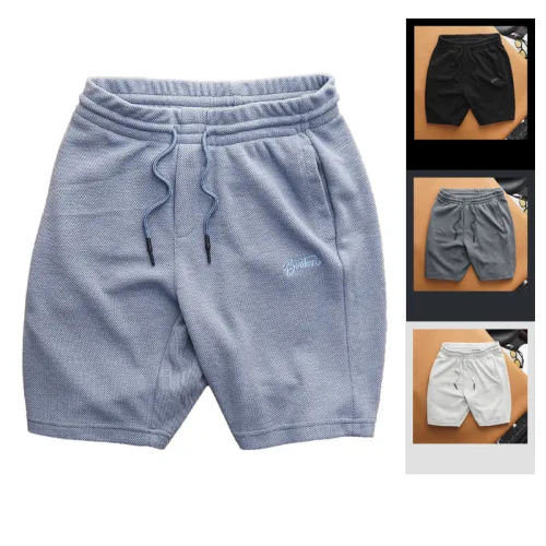 Quần Short Nam Vải Thun Thêu Chữ Boston