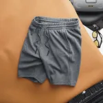 Quần Short Nam Vải Thun Thêu Chữ Boston