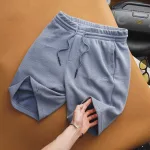 Quần Short Nam Vải Thun Thêu Chữ Boston