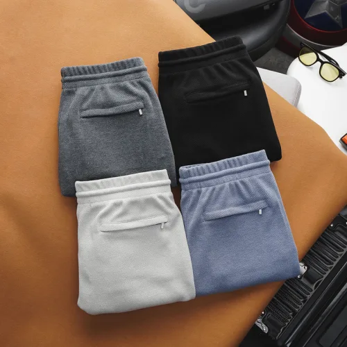 Quần Short Nam Vải Thun Thêu Chữ Boston
