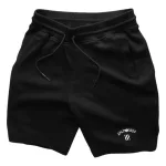 Quần short nam vải thun thêu logo chữ, size 50-80kg