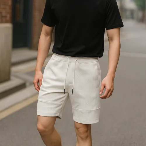 Nơi lấy sỉ quần Short Thun Nam Viền Sọc Ngang New Basic