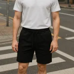 Nơi lấy sỉ quần Short Thun Nam Viền Sọc Ngang New Basic