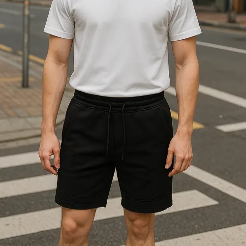 Nơi lấy sỉ quần Short Thun Nam Viền Sọc Ngang New Basic