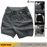Shop sỉ quần Short Thun Nam Viền Sọc Thêu Logo Chữ