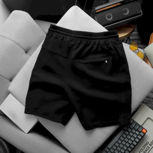 Shop sỉ quần Short Thun Nam Viền Sọc Thêu Logo Chữ