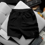 Shop sỉ quần Short Thun Nam Viền Sọc Thêu Logo Chữ