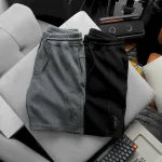 Shop sỉ quần Short Thun Nam Viền Sọc Thêu Logo Chữ