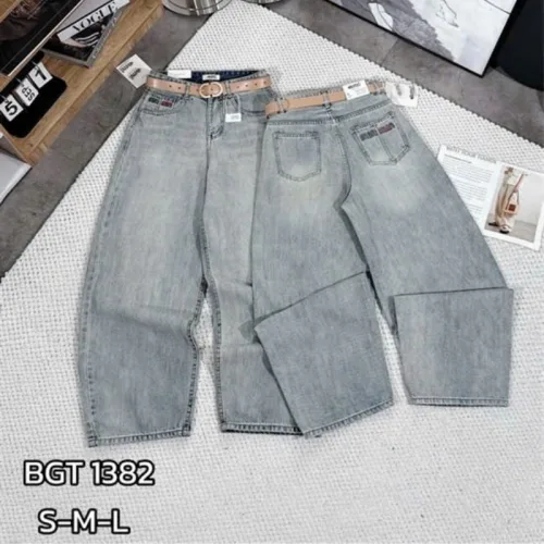 Chỗ sỉ quần Suông Nữ - Quần Jeans Suông Rách Nữ Chất Liệu Vải Dày Mềm Không Co Giãn - Nhiều Mẫu Đẹp