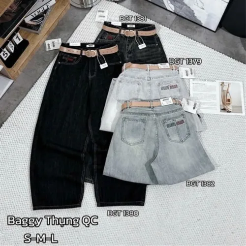 Chỗ sỉ quần Suông Nữ - Quần Jeans Suông Rách Nữ Chất Liệu Vải Dày Mềm Không Co Giãn - Nhiều Mẫu Đẹp