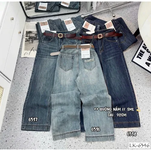 Chỗ sỉ quần Suông Nữ - Quần Jeans Suông Rách Nữ Chất Liệu Vải Dày Mềm Không Co Giãn - Nhiều Mẫu Đẹp