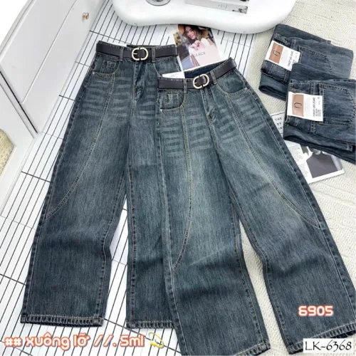 Chỗ sỉ quần Suông Nữ - Quần Jeans Suông Rách Nữ Chất Liệu Vải Dày Mềm Không Co Giãn - Nhiều Mẫu Đẹp
